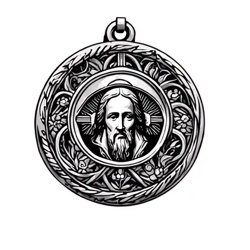 St. Benedict Medal tattoo design idea