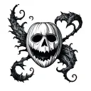 Halloween tattoo design idea