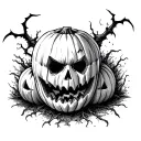 Halloween tattoo design idea