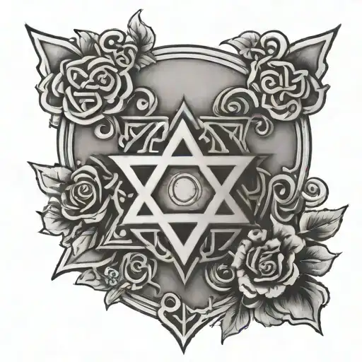 Jewish irish tattoo design idea