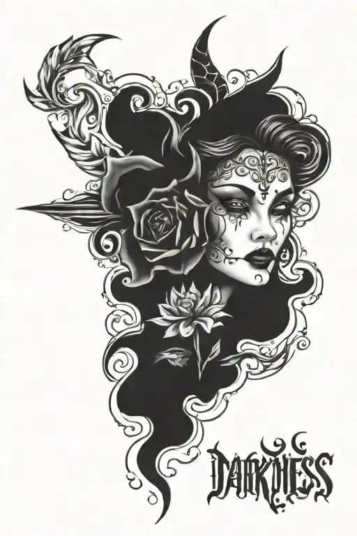 Darkness lies one tattoo design idea
