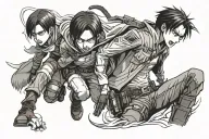 Levi Ackerman attack on titan tattoo design idea
