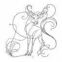 tendrils, animals tattoo design idea
