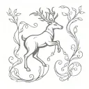 tendrils, animals tattoo design idea