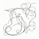 tendrils, animals tattoo design idea