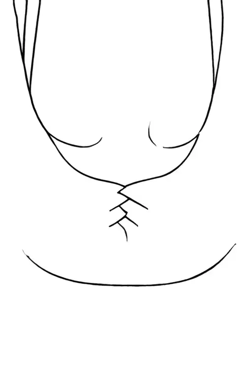 Cleavage tattoo design idea