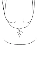 Cleavage tattoo design idea