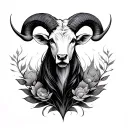 Aries Taurus tattoo design idea
