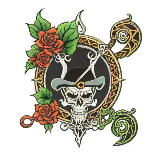Irish and Celtic and Boston tattoo design idea