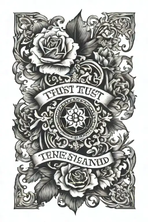 Trust must be earned tattoo design idea