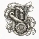 Scroll With Birthdate tattoo design idea