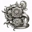 Scroll With Birthdate tattoo design idea