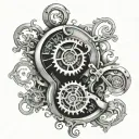 Scroll With Birthdate tattoo design idea