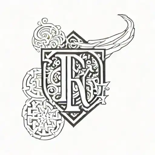 only the letters W and A. like the LA sign or like 49ers logo in a gangsta style  tattoo design idea