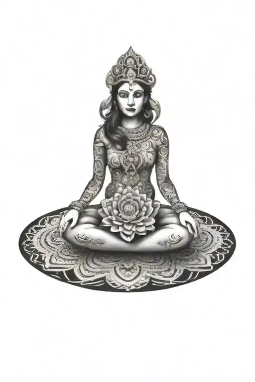 mandala tattoo design idea