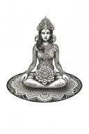 mandala tattoo design idea