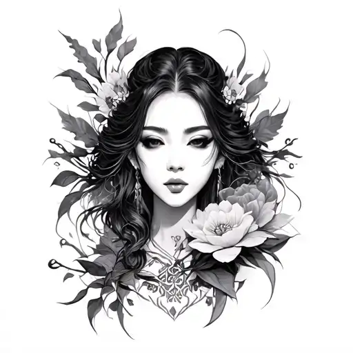 Maki Zenin tattoo design idea