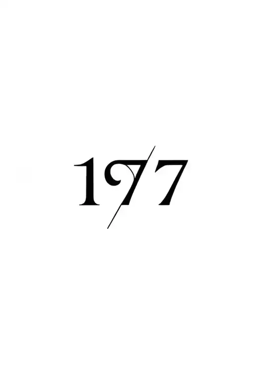 1973 In Roman Numerals tattoo design idea