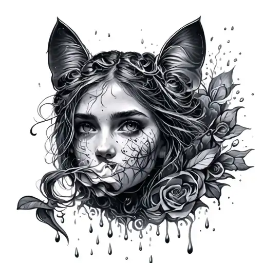 Rainstorm tattoo design idea