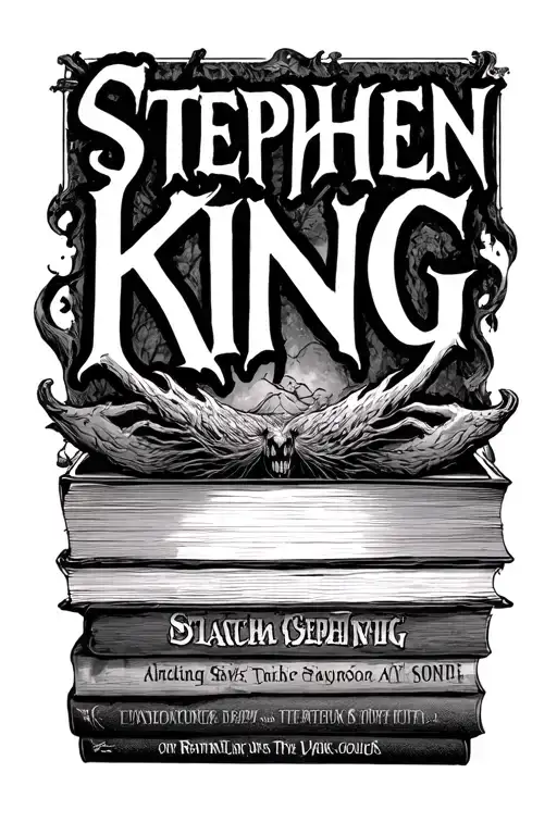 stephen king books tattoo design idea