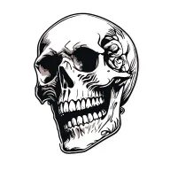 Stencils Skull tattoo design idea