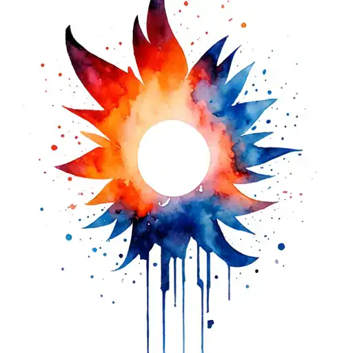 Son goku ultra instinct tattoo design idea