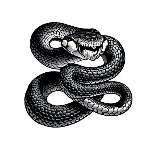 Snake Finger tattoo design idea