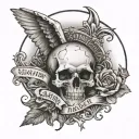 every saint has a past every sinner has a future tattoo design idea