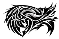bear tribal tattoo design idea