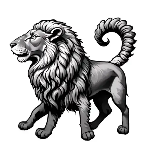 lion lamb cross tattoo tattoo design idea
