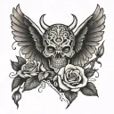 never in my arms forever in my heart tattoo design idea