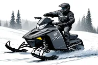 snowmobiling tattoo design idea