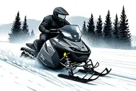 snowmobiling tattoo design idea