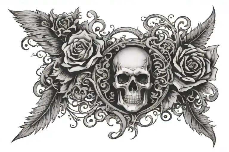 signature incorporated into the design tattoo design idea