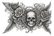 signature incorporated into the design tattoo design idea