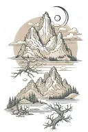 Grand Tetons tattoo design idea