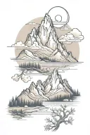 Grand Tetons tattoo design idea