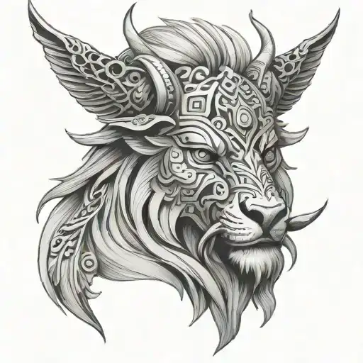 Tengri tattoo design idea