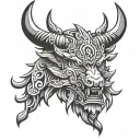 Tengri tattoo design idea