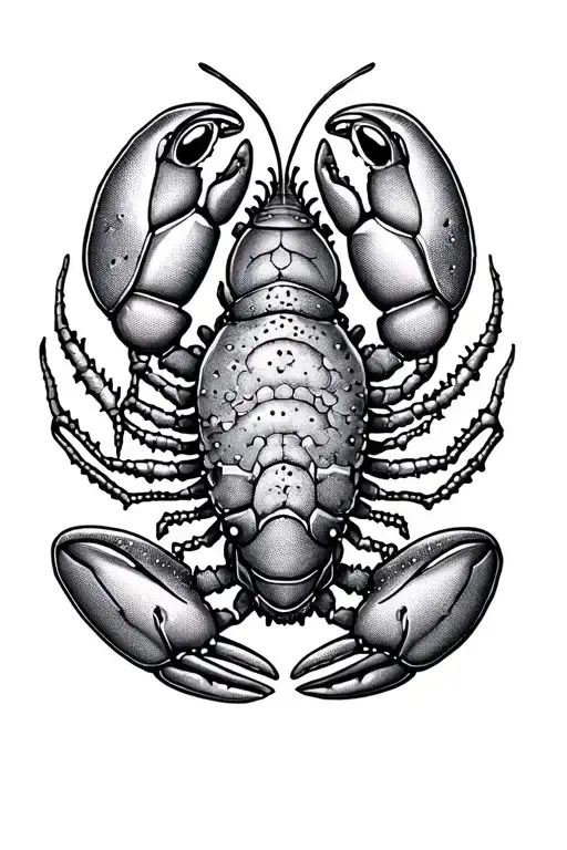 crayfish tattoo design idea