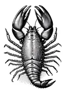 crayfish tattoo design idea