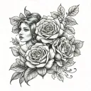 3 sisters tattoo design idea