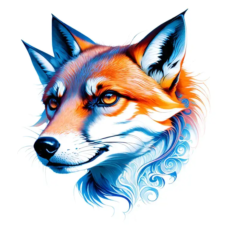 Renard Humanoid tattoo design idea