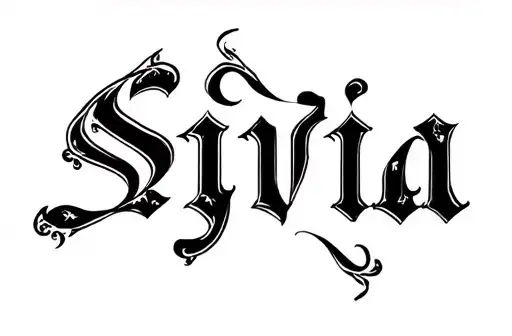 "Sylvia" tattoo design idea
