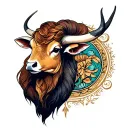 taurus tattoo design idea