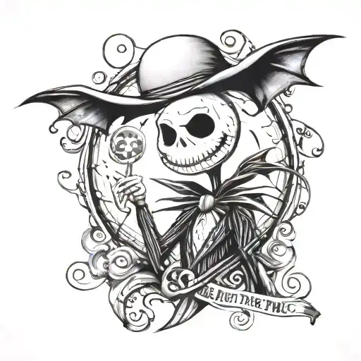 Nightmare Before Christmas tattoo design idea