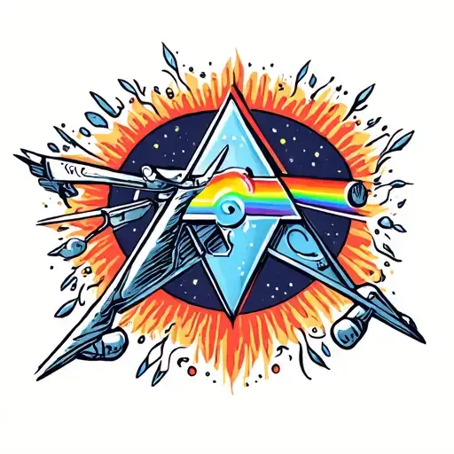 tattoo based on the song shine on you crazy diamond by pink floyd tattoo design idea