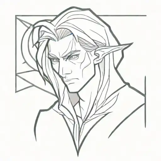 dota 2 hero Invoker draw tattoo design idea