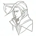 dota 2 hero Invoker draw tattoo design idea