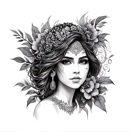 Eva, Aquarius, Sarawak Borneo tattoo design idea